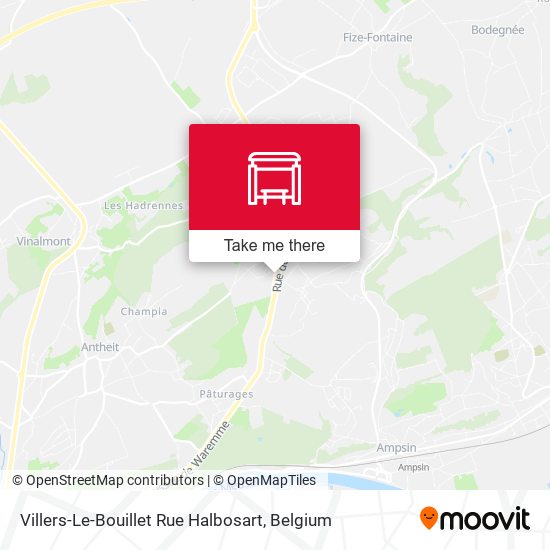 Villers-Le-Bouillet Rue Halbosart map