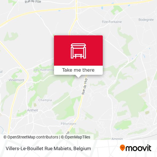 Villers-Le-Bouillet Rue Mabiets plan