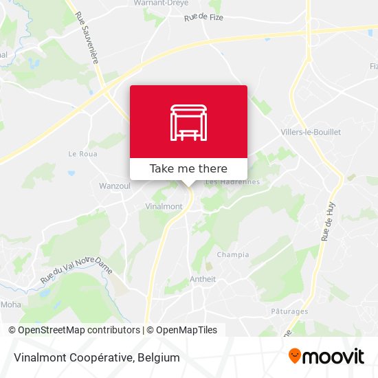 Vinalmont Coopérative map