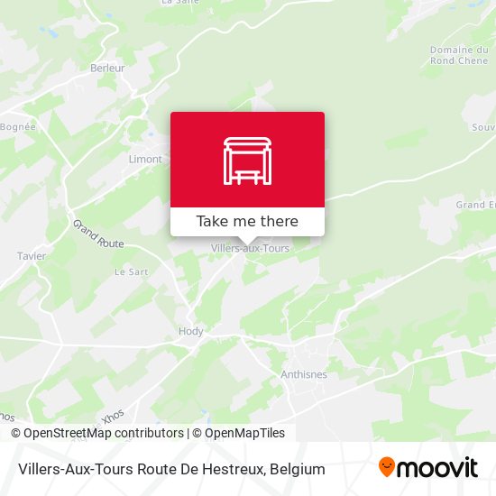Villers-Aux-Tours Route De Hestreux plan