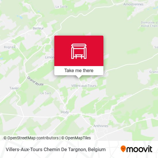 Villers-Aux-Tours Chemin De Targnon plan