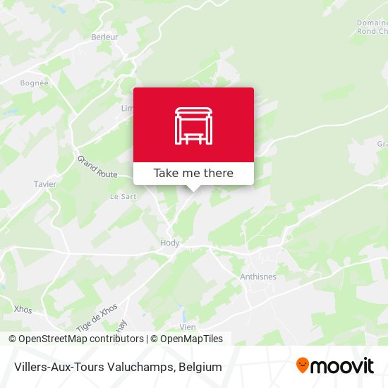 Villers-Aux-Tours Valuchamps map