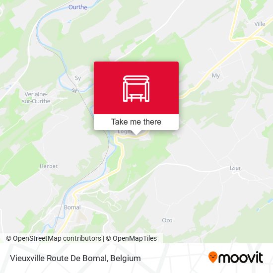 Vieuxville Route De Bomal map