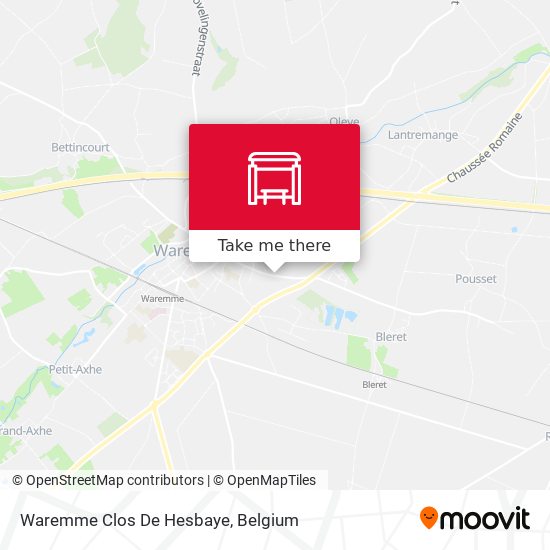 Waremme Clos De Hesbaye map