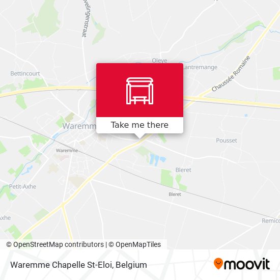 Waremme Chapelle St-Eloi map