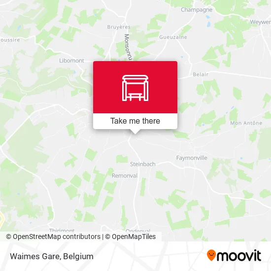 Waimes Gare map