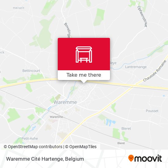 Waremme Cité Hartenge map