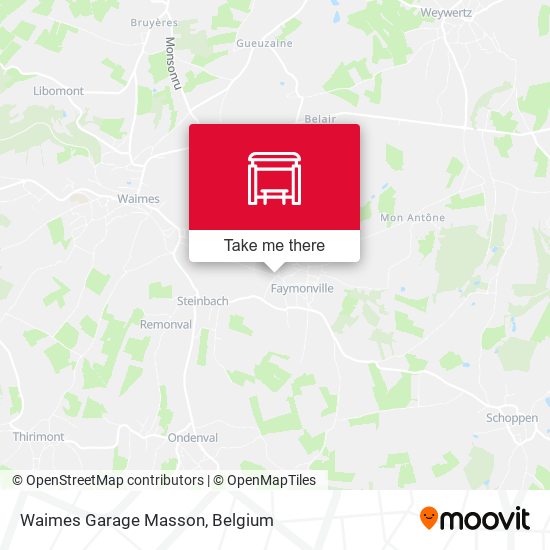 Waimes Garage Masson map