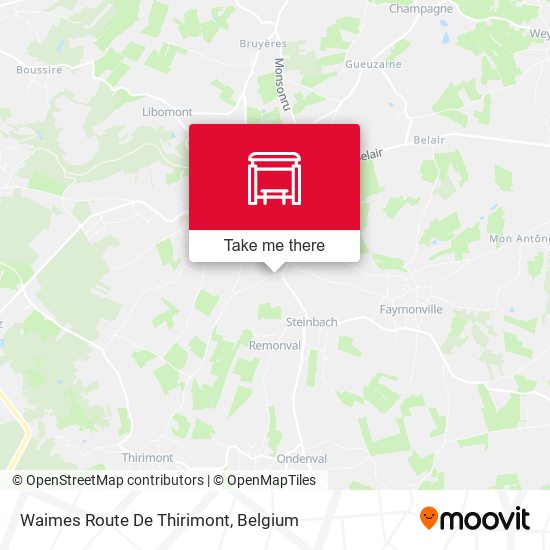 Waimes Route De Thirimont plan