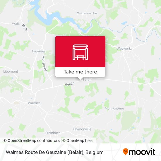 Waimes Route De Geuzaine (Belair) plan