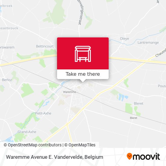 Waremme Avenue E. Vandervelde map