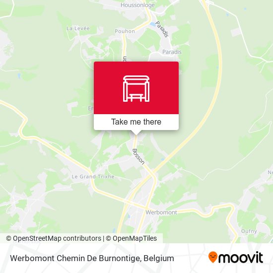 Werbomont Chemin De Burnontige map