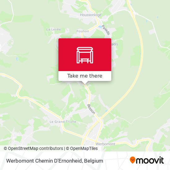 Werbomont Chemin D'Ernonheid map