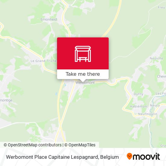 Werbomont Place Capitaine Lespagnard map