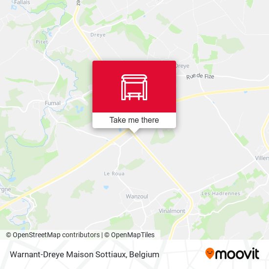 Warnant-Dreye Maison Sottiaux map