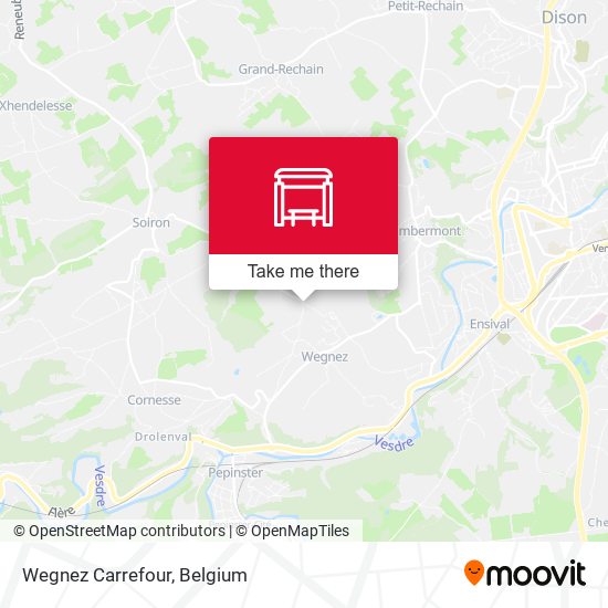 Wegnez Carrefour map