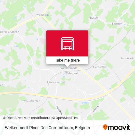 Welkenraedt Place Des Combattants map