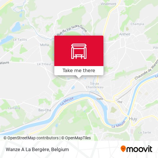 Wanze A La Bergère map