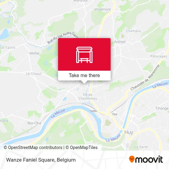 Wanze Faniel Square map