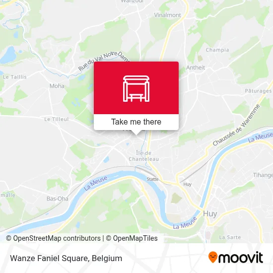 Wanze Faniel Square map