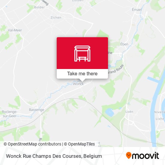 Wonck Rue Champs Des Courses map