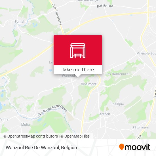 Wanzoul Rue De Wanzoul plan