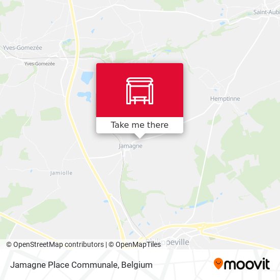 Jamagne Place Communale map