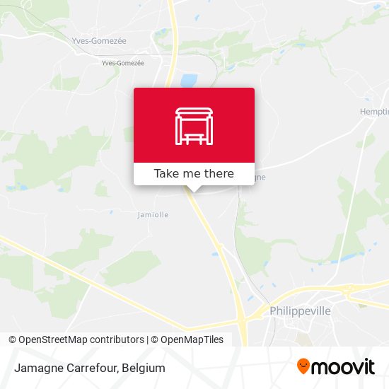 Jamagne Carrefour map