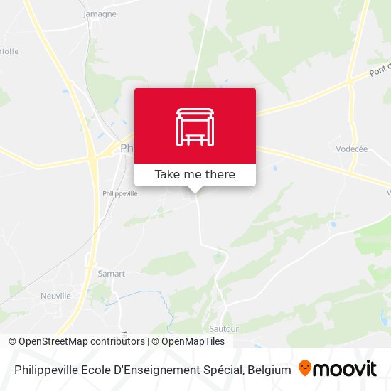 Philippeville Ecole D'Enseignement Spécial map