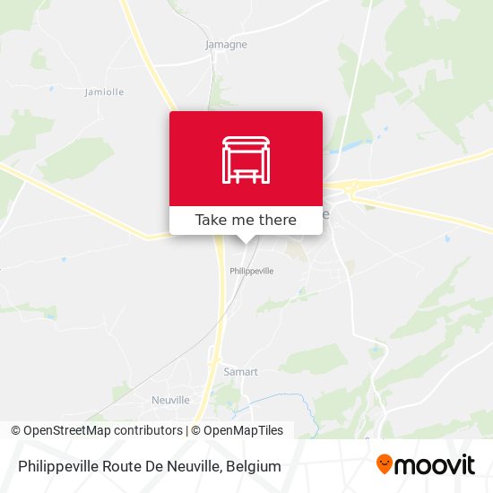 Philippeville Route De Neuville plan