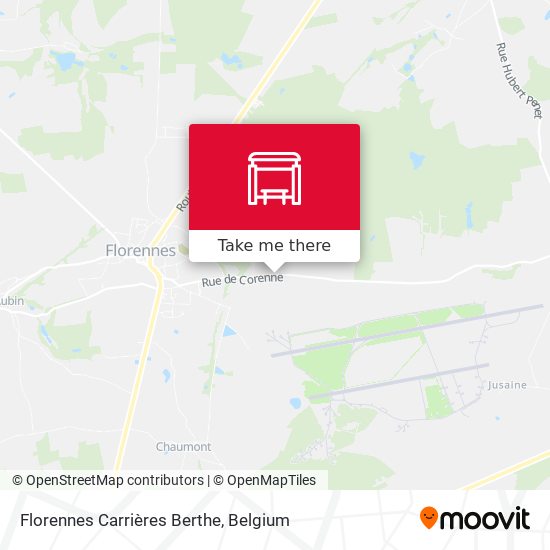 Florennes Carrières Berthe map