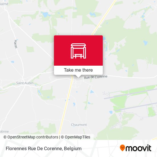 Florennes Rue De Corenne map