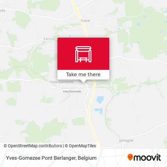 Yves-Gomezee Pont Berlanger map