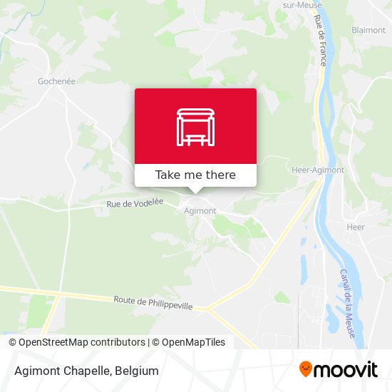 Agimont Chapelle map