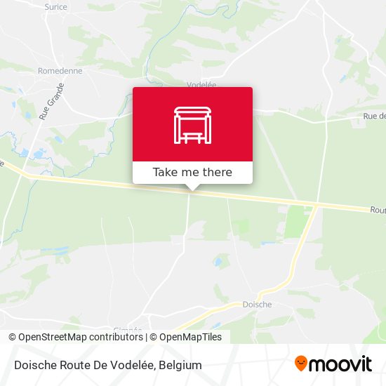 Doische Route De Vodelée map