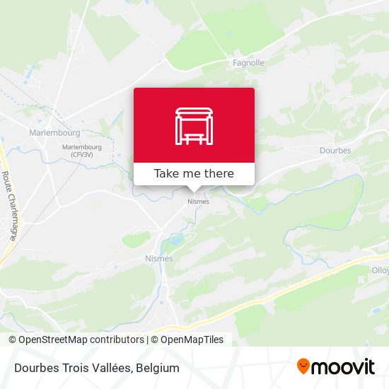 Dourbes Trois Vallées map