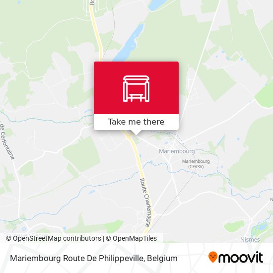 Mariembourg Route De Philippeville map