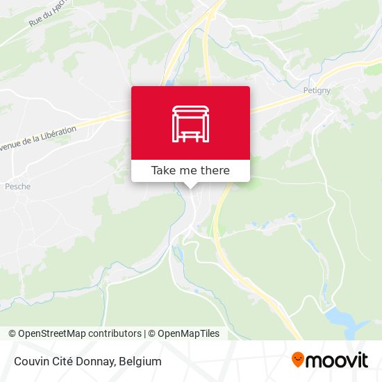 Couvin Cité Donnay map