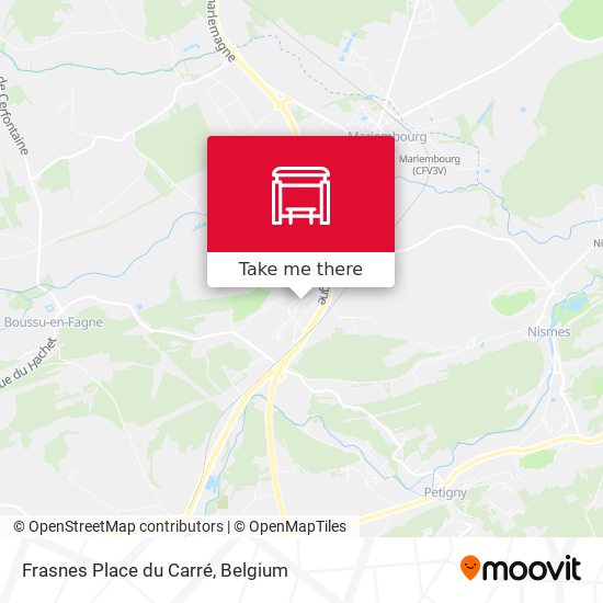 Frasnes Place du Carré map