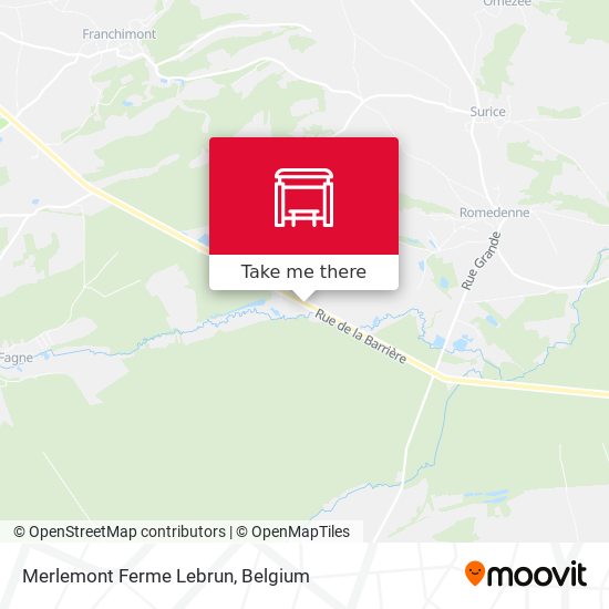 Merlemont Ferme Lebrun map