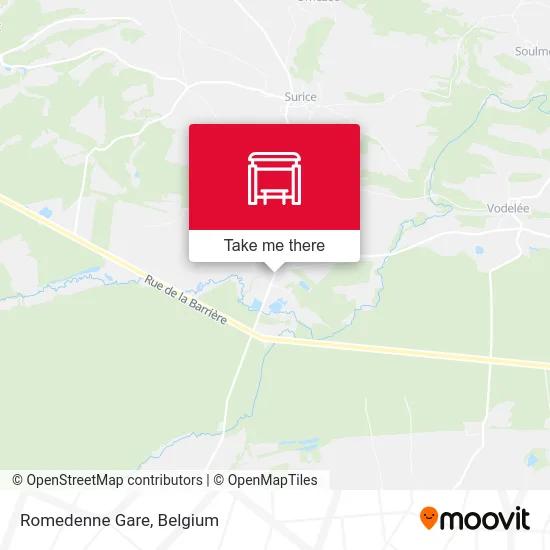 Romedenne Gare map