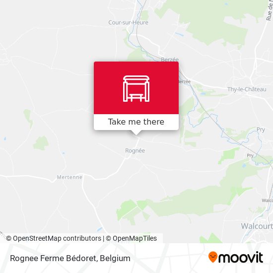 Rognee Ferme Bédoret map