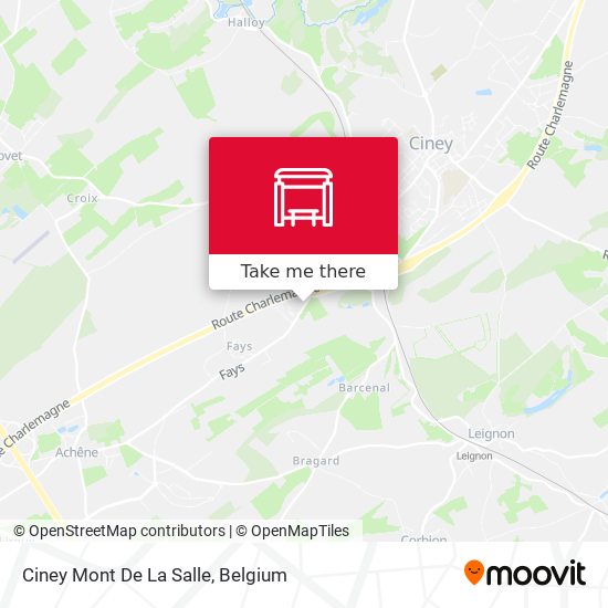 Ciney Mont De La Salle plan