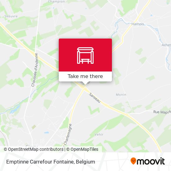 Emptinne Carrefour Fontaine plan