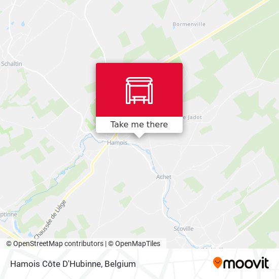 Hamois Côte D'Hubinne map