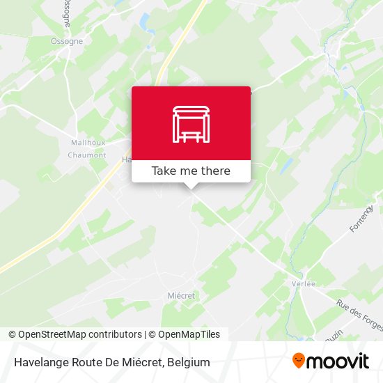 Havelange Route De Miécret map