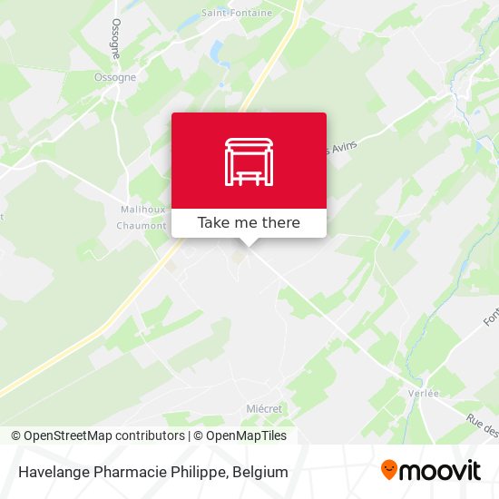 Havelange Pharmacie Philippe plan