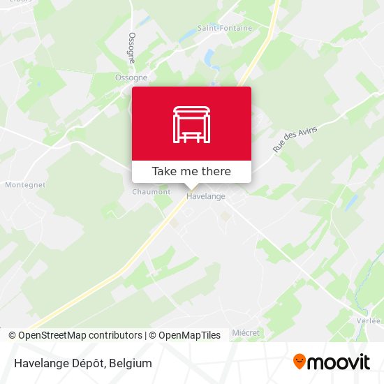 Havelange Dépôt map