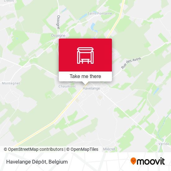 Havelange Dépôt map