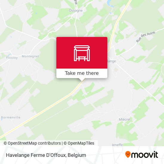 Havelange Ferme D'Offoux map